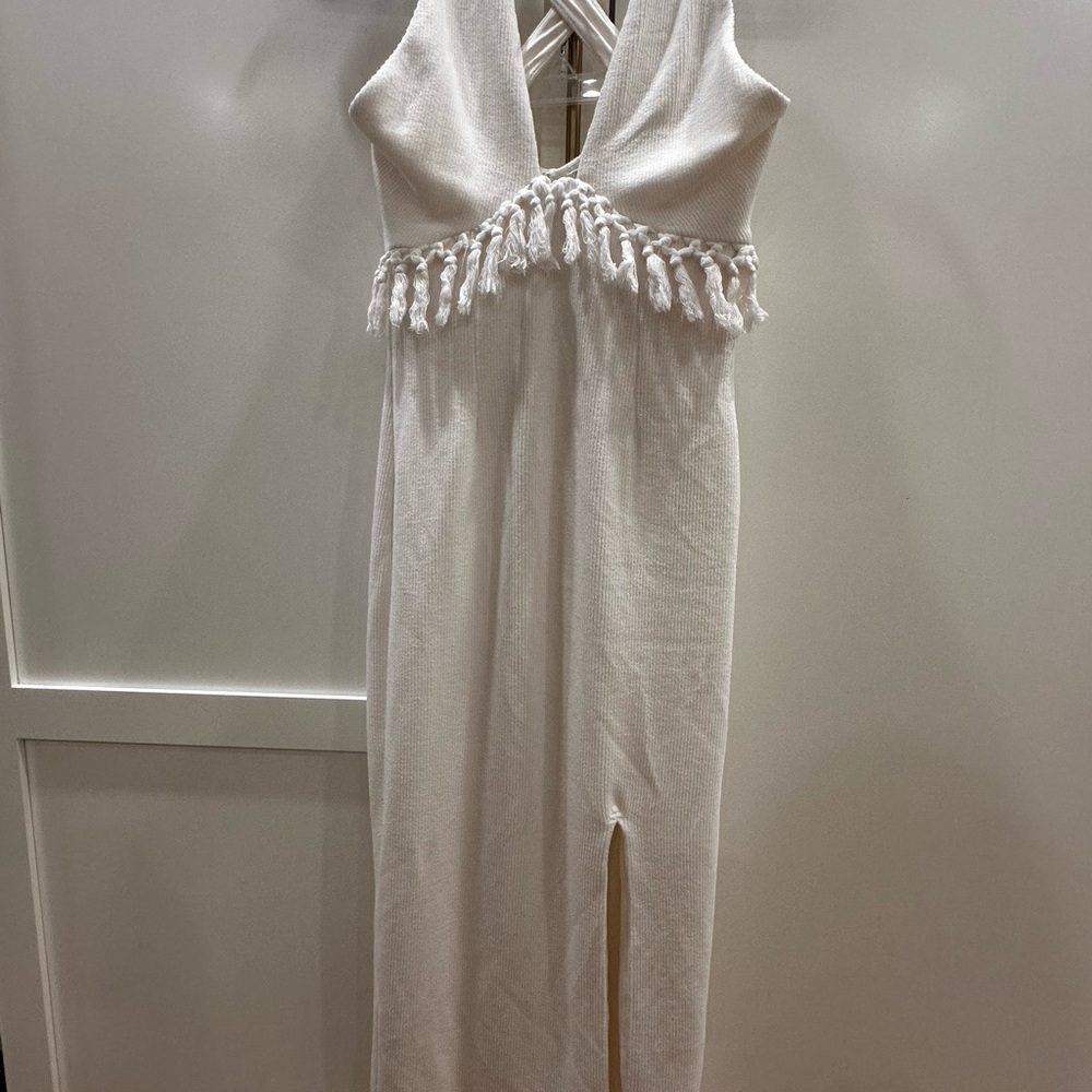 Saylor Fringe small  White Dress - Picture 2 of 5